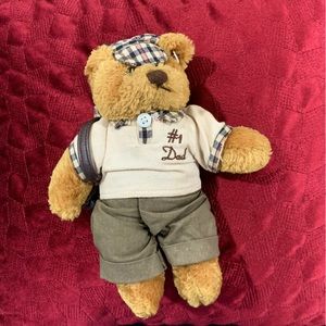 #1 Dad Golf Teddy Bear Plush Stuffed Toy